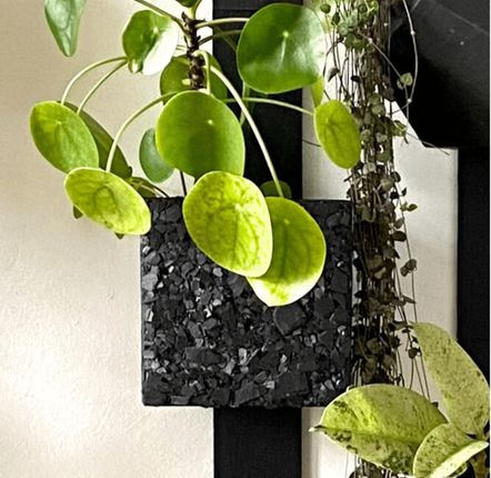 Window boxes - natural slate wall planter, RAFA recycled slate face - ARDOISE DESIGN