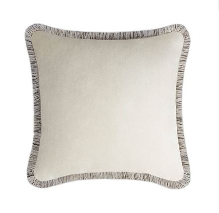 Coussins - ARTIC Happy Pillow Velvet With Multicolor Fringes - LO DECOR