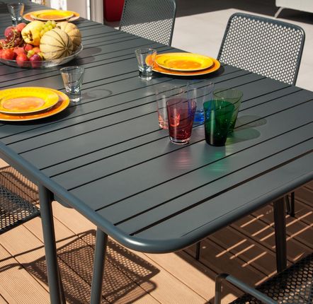 Outdoor kitchens - Fleole extension table anthracite. - EZEÏS