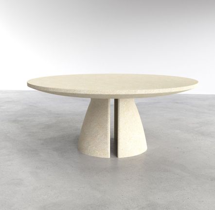 Dining Tables - Suzu — Natural stone table with sculptural design - LIVINGSTONE