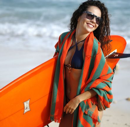 Serviettes de bain - Serviette de plage Maris Jade 100x180cm - GREEN PETITION