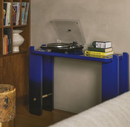 Consoles - Console Bois Laqué Bleu IPANEMA effet ombré, Couleur à la demande - DUISTT