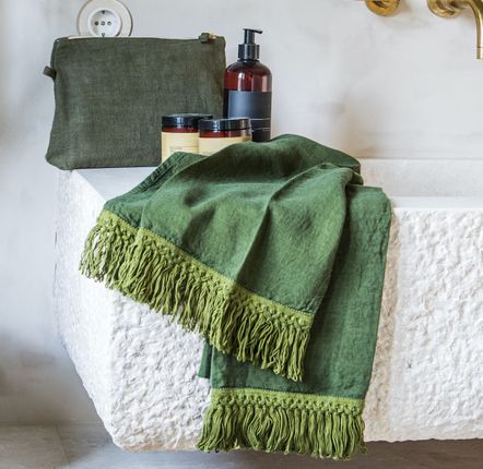 Bath towels - Towel set with long fringe - ONCE MILANO