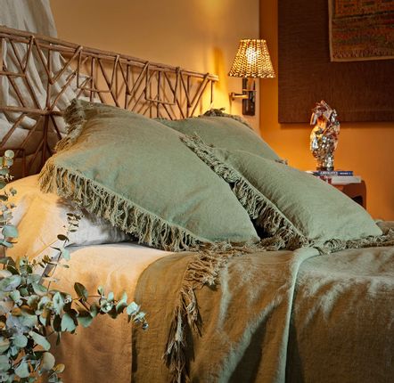 Bed linens - 280x300 cm MARRAKECH washed linen bedspread - DE.LENZO