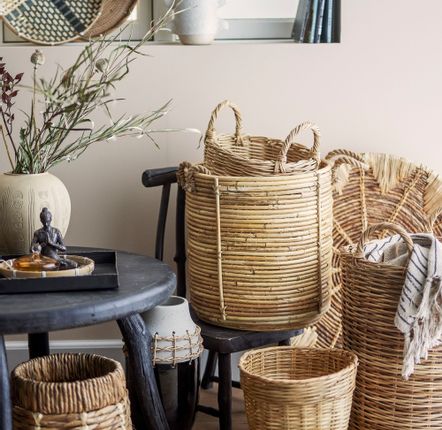 Paniers - Sede Panier, Nature, Rotin Set of 2 - BLOOMINGVILLE MULTIBRAND HOUSE