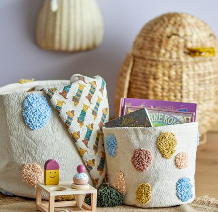 Paniers - Clennie Panier, Nature, Coton Set of 2 - BLOOMINGVILLE MINI