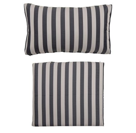 Cushions - Mundo Cushion Cover (No filler), Black, Polyester Set of 2 - BLOOMINGVILLE MULTIBRAND HOUSE