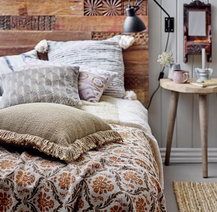 Beds - Rilo Headboard, Brown, Reclaimed Wood  - CREATIVE COLLECTION