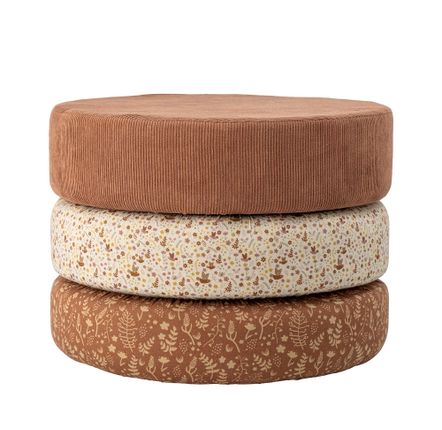 Poufs - Jo Pouf, Marron, Coton  - BLOOMINGVILLE MINI