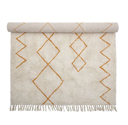 Rugs - Huso Rug, Yellow, Cotton  - BLOOMINGVILLE MULTIBRAND HOUSE