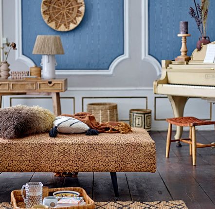 Beds - Gulli Daybed, Yellow, FSC®Mix, Cotton  - BLOOMINGVILLE MULTIBRAND HOUSE