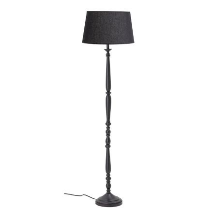 Floor lamps - Callie Floor Lamp, Black, Rubberwood  - BLOOMINGVILLE MULTIBRAND HOUSE