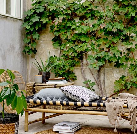 Beds - Vida Daybed, Black, Bamboo  - BLOOMINGVILLE MULTIBRAND HOUSE
