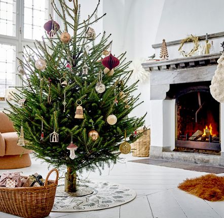 Autres décorations de Noël - Kayra Support arbre, Brass, Fer forgé  - BLOOMINGVILLE MULTIBRAND HOUSE