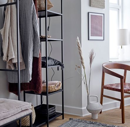Mounting accessories - Valde Clothes Rack, Black, Metal  - BLOOMINGVILLE MULTIBRAND HOUSE
