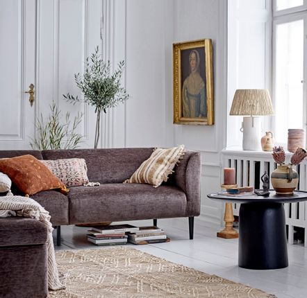 Poufs - Lanna Pouf, Marron, FSC® Mix , Polyester  - BLOOMINGVILLE MULTIBRAND HOUSE