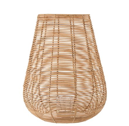 Outdoor table lamps - Sarona Lantern w/Glass, Nature, Rattan  - BLOOMINGVILLE MULTIBRAND HOUSE