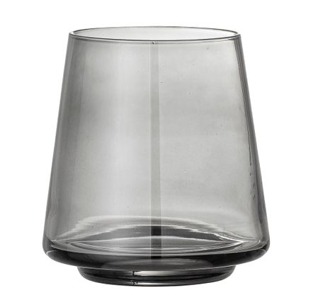 Glass - Yvette Drinking Glass, Grey, Glass Pack of 4 - BLOOMINGVILLE MULTIBRAND HOUSE