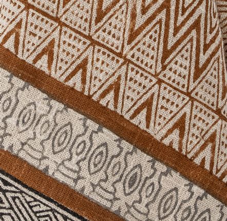 Throw blankets - Madigan Throw, Brown, Cotton  - CREATIVE COLLECTION