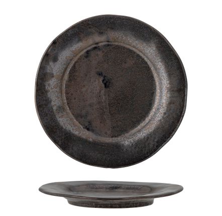 Everyday plates - Linne Plate, Brass, Stoneware  - CREATIVE COLLECTION