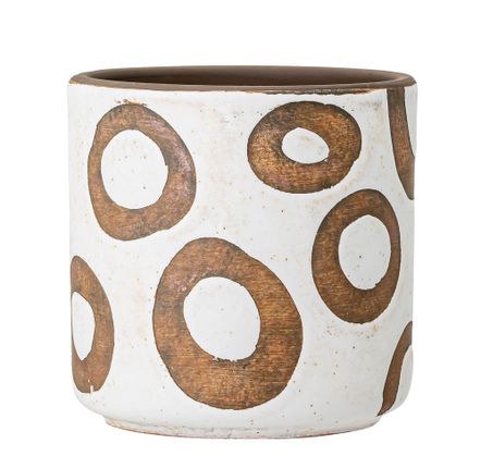 Pots de fleurs - Avo Pot de fleurs déco, Blanc, Terre cuite  - BLOOMINGVILLE MULTIBRAND HOUSE