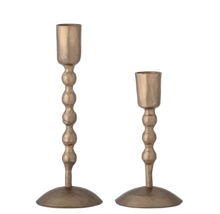 Candlesticks and candle holders - Kimmie Candle Holder, Brass, Metal Set of 2 - BLOOMINGVILLE MULTIBRAND HOUSE