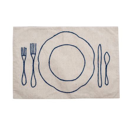 Placemats - Fonni Placemat, Nature, Cotton  - BLOOMINGVILLE MULTIBRAND HOUSE