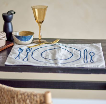 Placemats - Fonni Placemat, Nature, Cotton  - BLOOMINGVILLE MULTIBRAND HOUSE