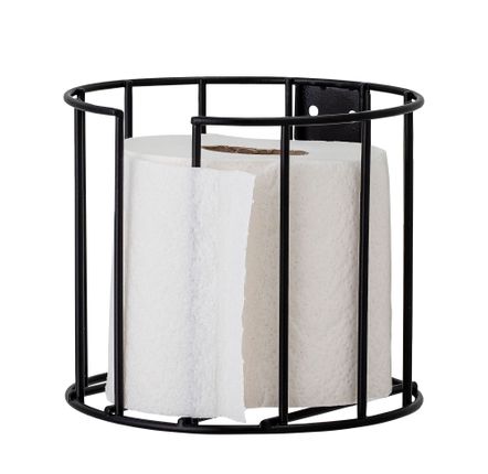 Bathroom storage - Klemens Toilet Roll Holder, Black, Metal  - BLOOMINGVILLE MULTIBRAND HOUSE