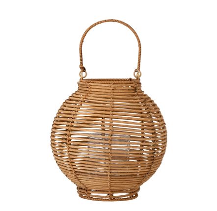 Outdoor table lamps - Malua Lantern w/Glass, Nature, Rattan  - BLOOMINGVILLE MULTIBRAND HOUSE