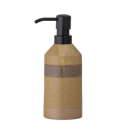 Washbasins - Solange Soap Dispenser, Nature, Stoneware  - BLOOMINGVILLE MULTIBRAND HOUSE