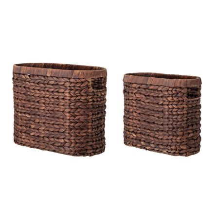 Paniers - Saria Panier, Marron, Jacinthe d'eau Set of 2 - BLOOMINGVILLE MULTIBRAND HOUSE