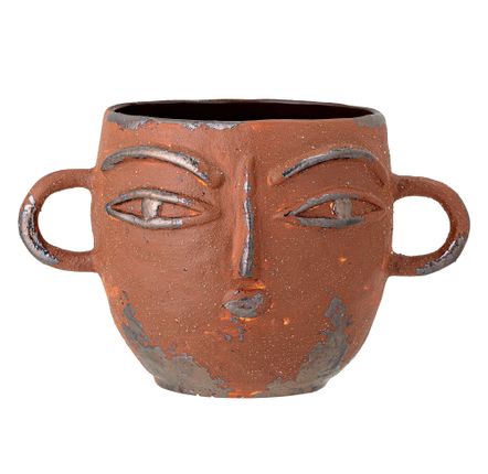 Flower pots - Lo Flowerpot, Brown, Stoneware  - BLOOMINGVILLE MULTIBRAND HOUSE
