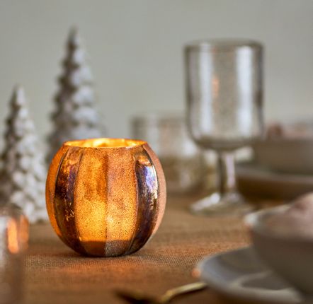 Candlesticks and candle holders - Felecia Votive, Gold, Recycled Glass  - BLOOMINGVILLE MULTIBRAND HOUSE