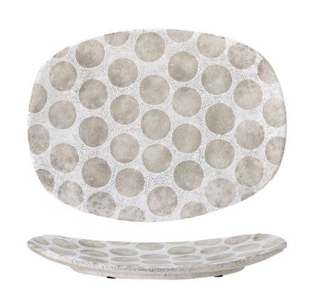 Plateaux - Felan Plateau, Blanc, Terre cuite  - BLOOMINGVILLE MULTIBRAND HOUSE