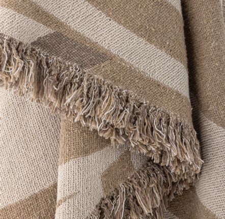 Throw blankets - Orinoco Throw, Nature, Recycled Cotton  - BLOOMINGVILLE MULTIBRAND HOUSE