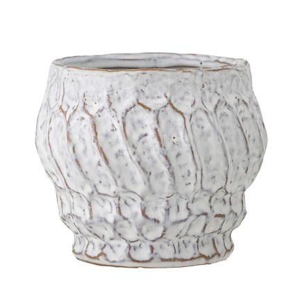Flower pots - Cami Flowerpot, White, Stoneware  - BLOOMINGVILLE MULTIBRAND HOUSE