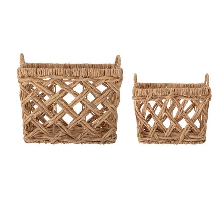 Paniers - Sadia Panier, Nature, Jacinthe d'eau Set of 2 - BLOOMINGVILLE MULTIBRAND HOUSE