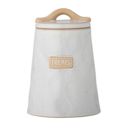 Accessoires animaux - Bandit Cruche avec couvercle , Blanc, Grès  - BLOOMINGVILLE MULTIBRAND HOUSE