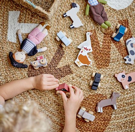 Rugs - Dinne Rug, Brown, Jute  - BLOOMINGVILLE MINI