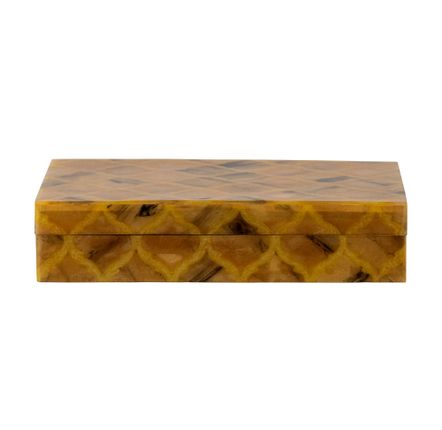 Boîtes de rangement  - Limon Boîte avec couvercle, Orange, Résine  - BLOOMINGVILLE MULTIBRAND HOUSE