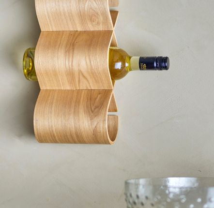 Accessoires pour le vin - Bosse Casier à vin, Nature, Chêne  - BLOOMINGVILLE MULTIBRAND HOUSE