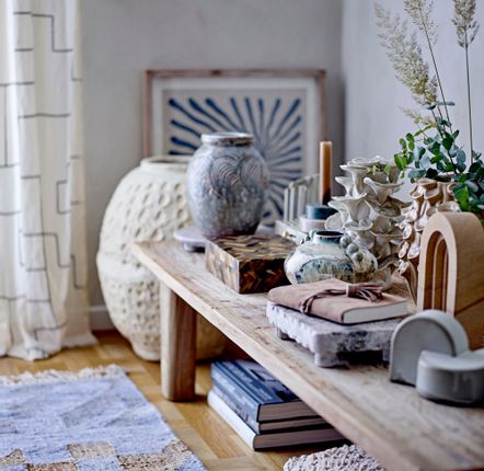 Bathroom storage - Lyria Curtain, Nature, Cotton  - BLOOMINGVILLE MULTIBRAND HOUSE