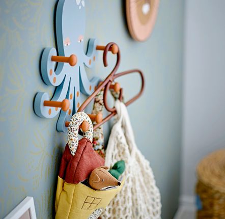 Mounting accessories - Oswall Coat Rack, Blue, Lotus  - BLOOMINGVILLE MINI