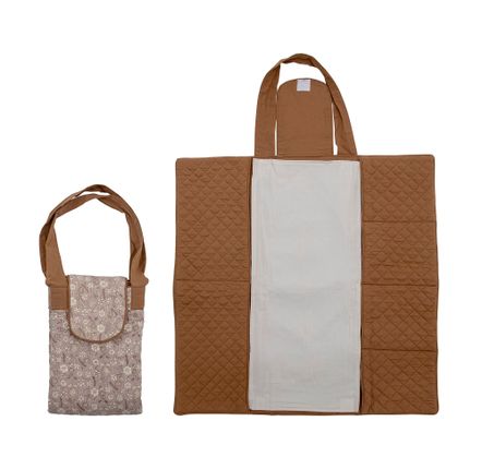Accessoires pour puériculture - Thanne Matelas à langer, Marron, Coton  - BLOOMINGVILLE MINI