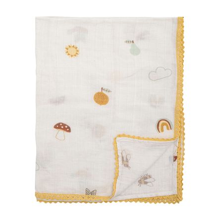 Accessoires pour puériculture - Agnes Couverture, Blanc, Coton  - BLOOMINGVILLE MINI