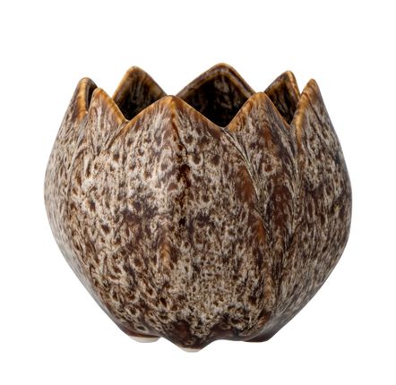 Flower pots - Elaya Flowerpot, Brown, Stoneware  - CREATIVE COLLECTION
