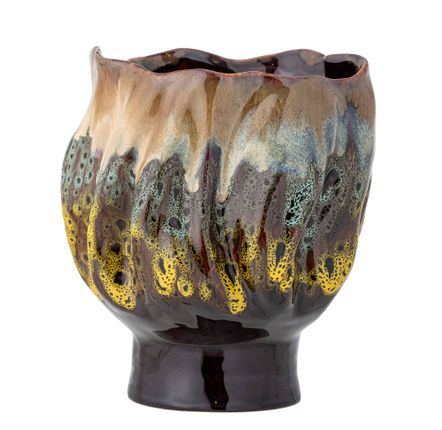 Pots de fleurs - Mahnoor Pot de fleurs, Marron, Grès  - CREATIVE COLLECTION