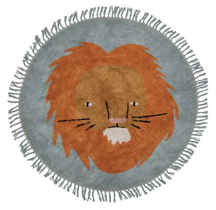 Rugs - Leroy Rug, Blue, Cotton  - BLOOMINGVILLE MINI