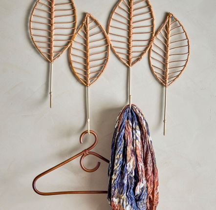 Mounting accessories - Neta Coat Rack, Nature, Rattan  - BLOOMINGVILLE MULTIBRAND HOUSE